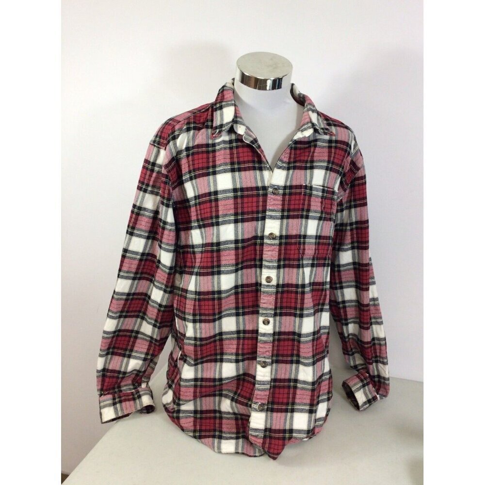 Eddie Bauer Plaid Shirt Flannel Mens XL